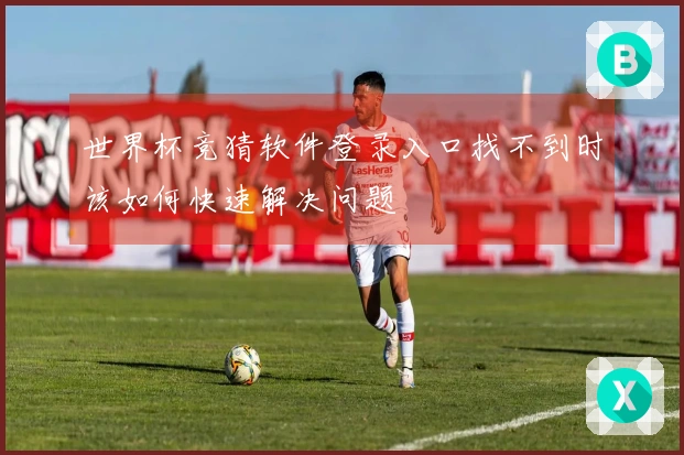 世界杯竞猜软件登录入口找不到时该如何快速解决问题
