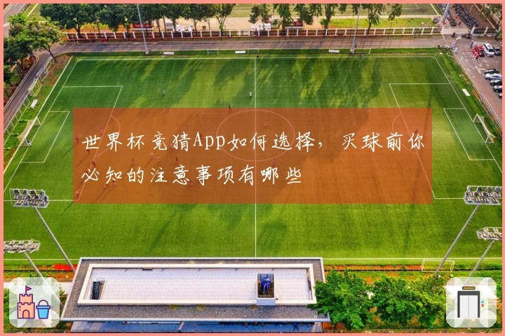 世界杯竞猜App如何选择，买球前你必知的注意事项有哪些